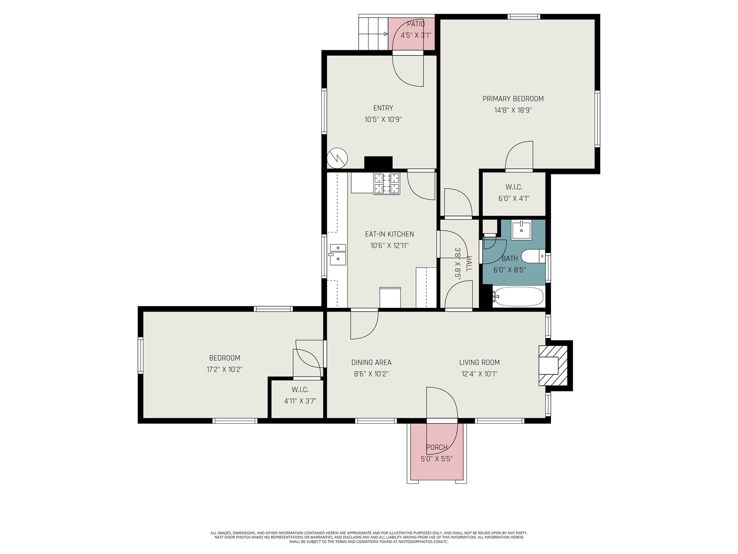 Floor Plan of Thunderbird Cabin.