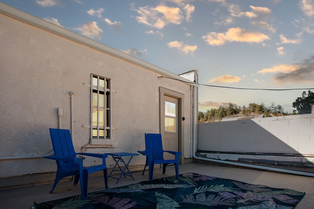 Relax on your own private rooftop patio.
