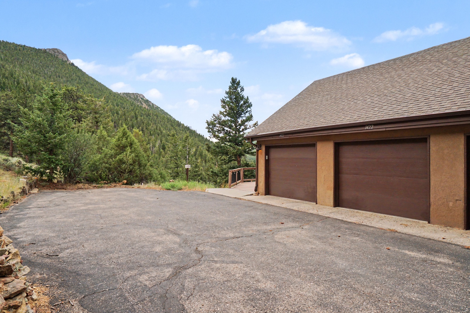 The property features a two-car garage.