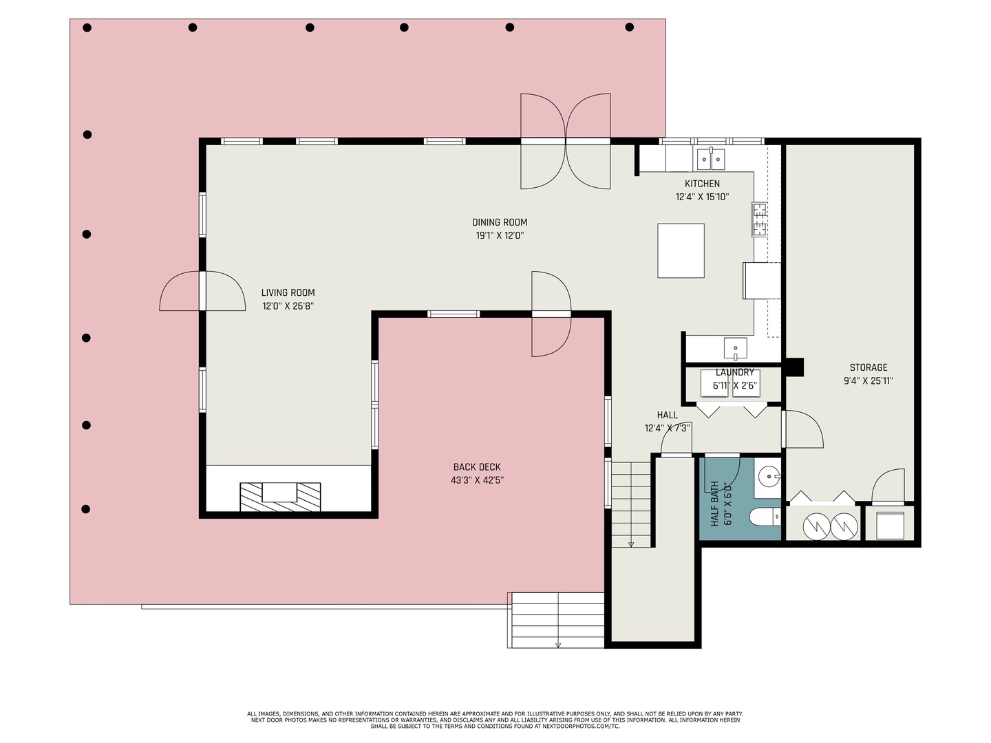 Floor plan for the main level