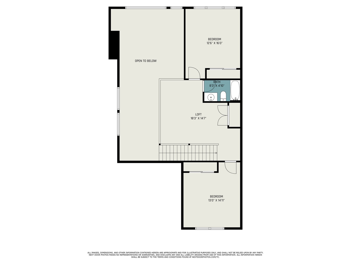 Review the thoughtfully designed floor plan showing two bedrooms, a loft, and full bathroom layout.
