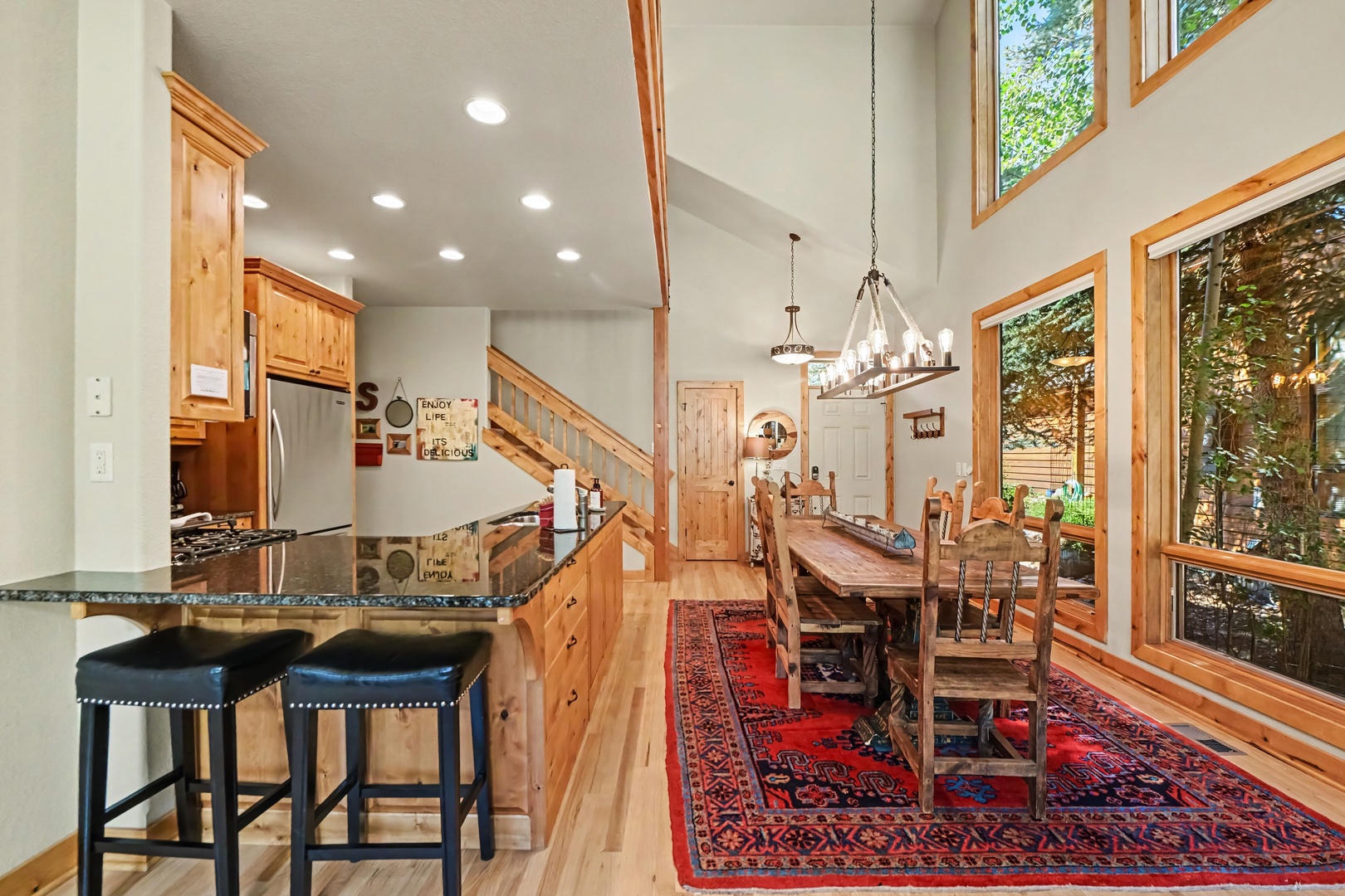 Floor-to-ceiling windows.