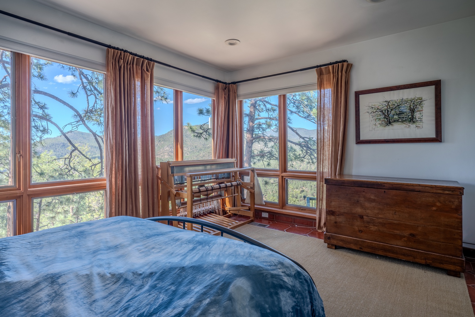 Wake up to stunning mountain vistas framed by floor-to-ceiling windows, where morning light fills your spacious retreat and every glance outside reminds you why you came here.