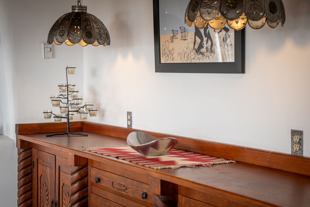 Discover your own piece of southwestern charm in this thoughtfully decorated space with handcrafted furnishings and authentic regional artwork.