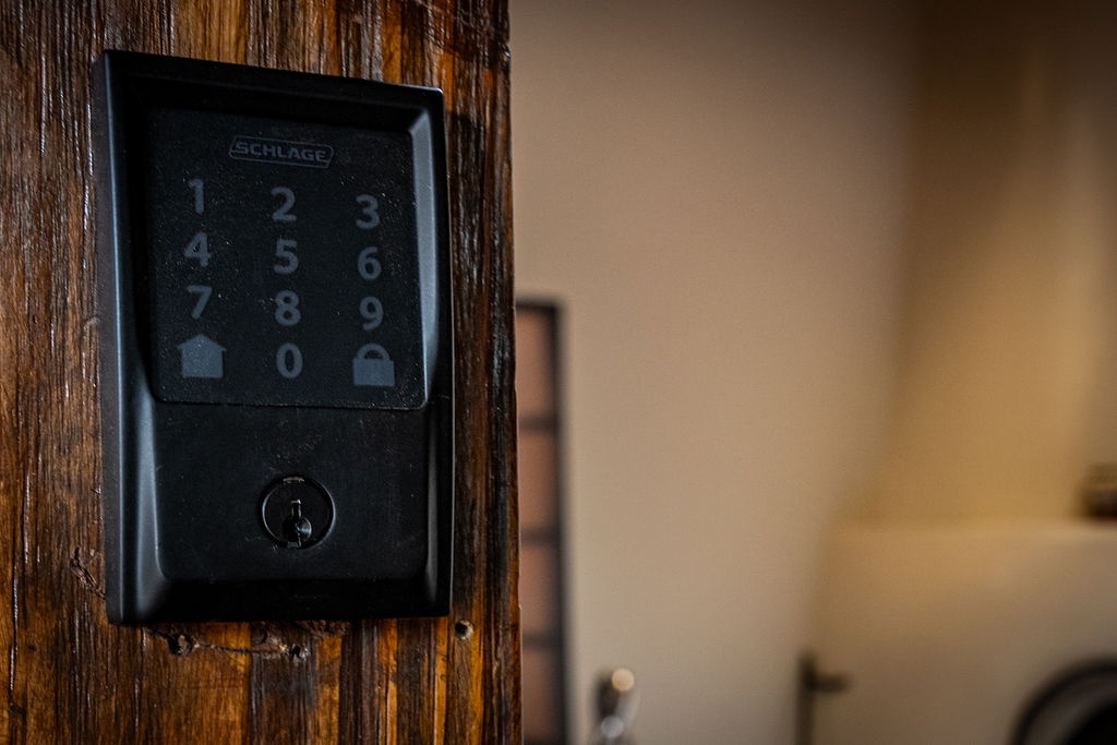 Step inside with ease using your secure digital keypad entry - no fumbling with keys needed for your getaway.