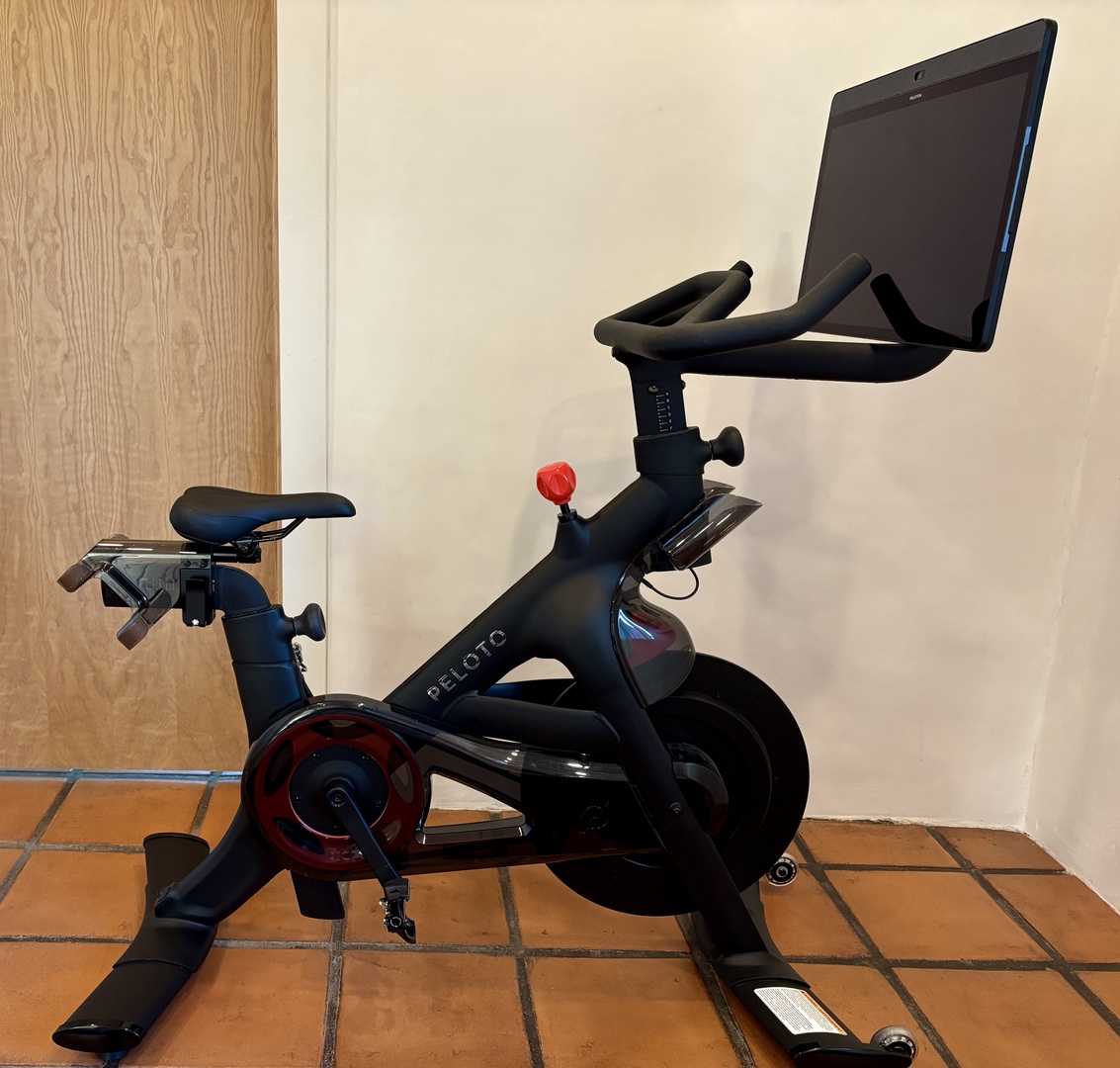 Stay fit during your getaway with this premium Peloton bike