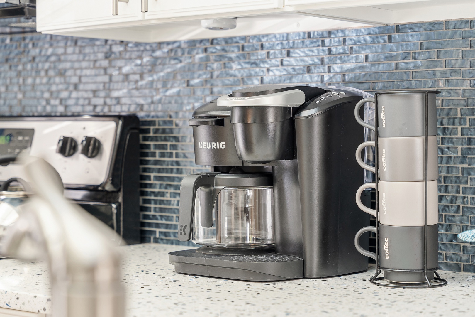 Start your mornings off with a fresh cup of coffee and relax on the private patio before a day at Longboat Key beach.