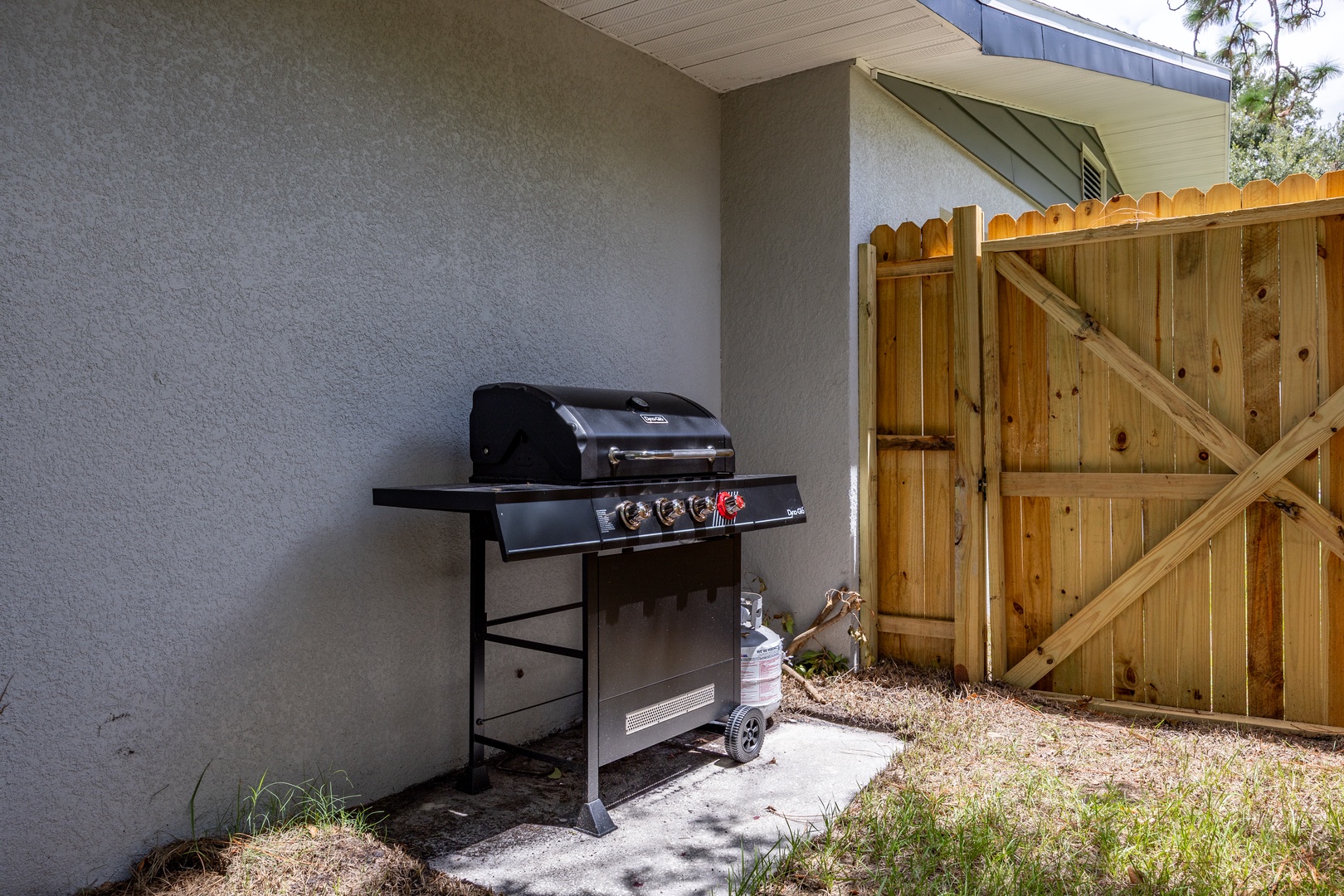 Fire up your vacation with this private BBQ grill, perfectly positioned in your secluded outdoor space for memorable cookouts.