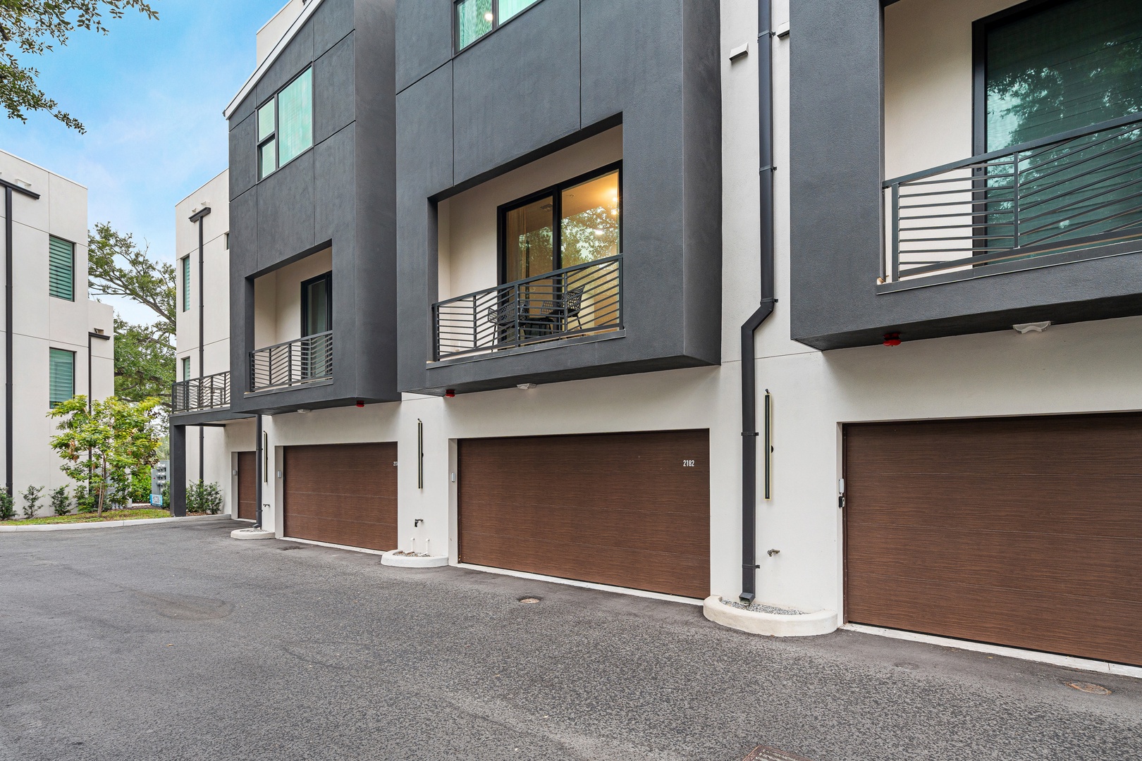 Attached two-car garage with entry access into the unit. Additional free parking in the courtyard.