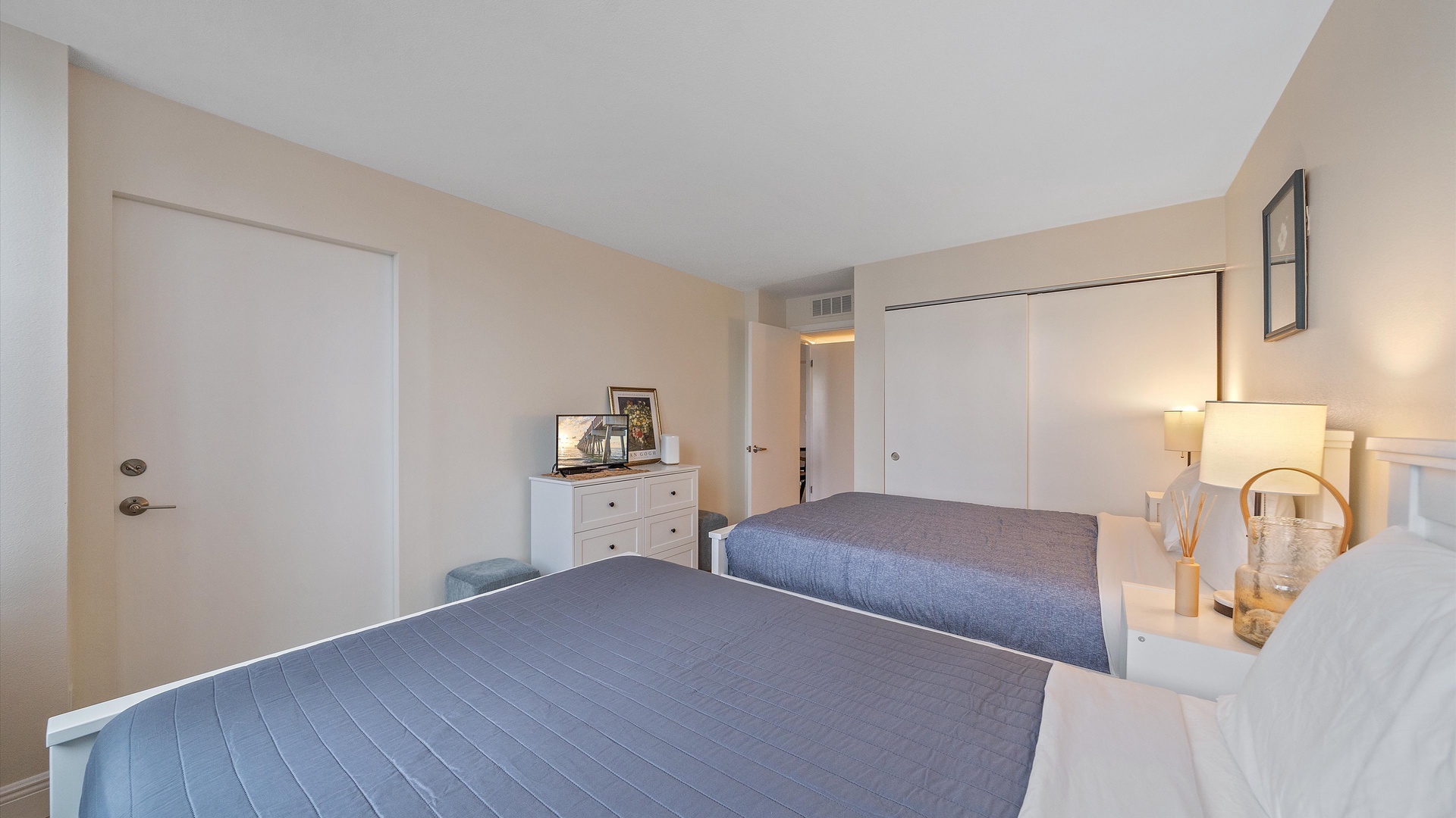 Your comfortable twin bedroom features quality linens and thoughtful furnishings, creating a peaceful retreat for restful nights.