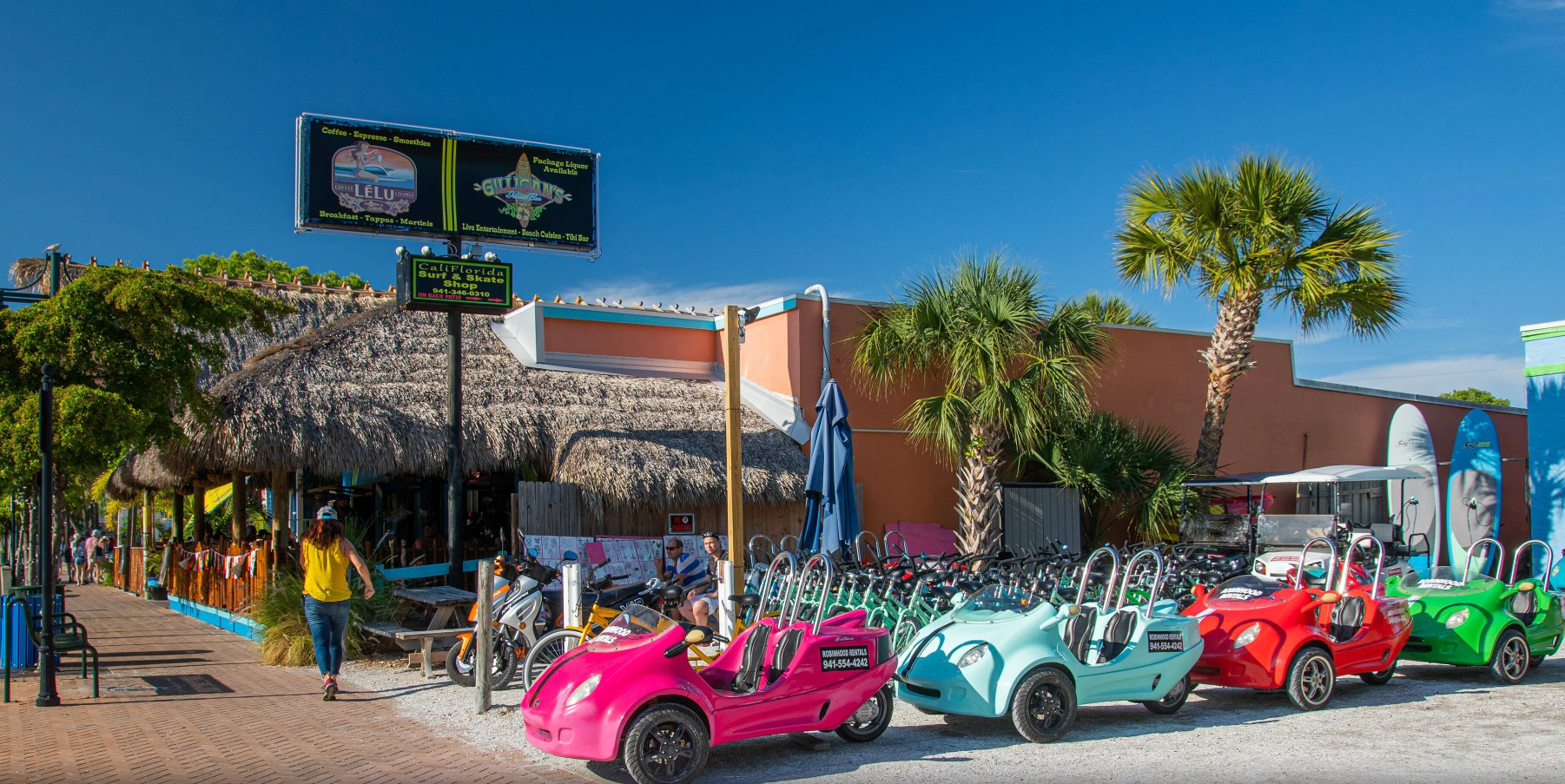 Siesta Key Village offers several fun vacation rental options for transportation including a Free Trolley!