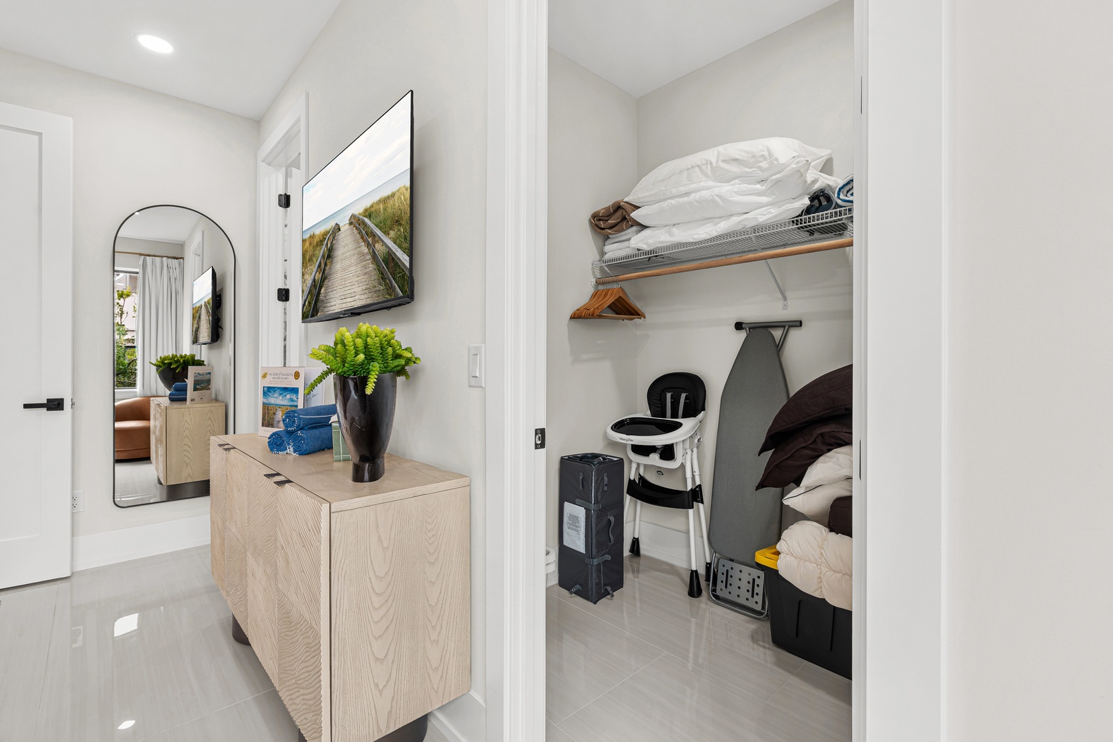 Thoughtful storage and amenities make this space perfect for families.