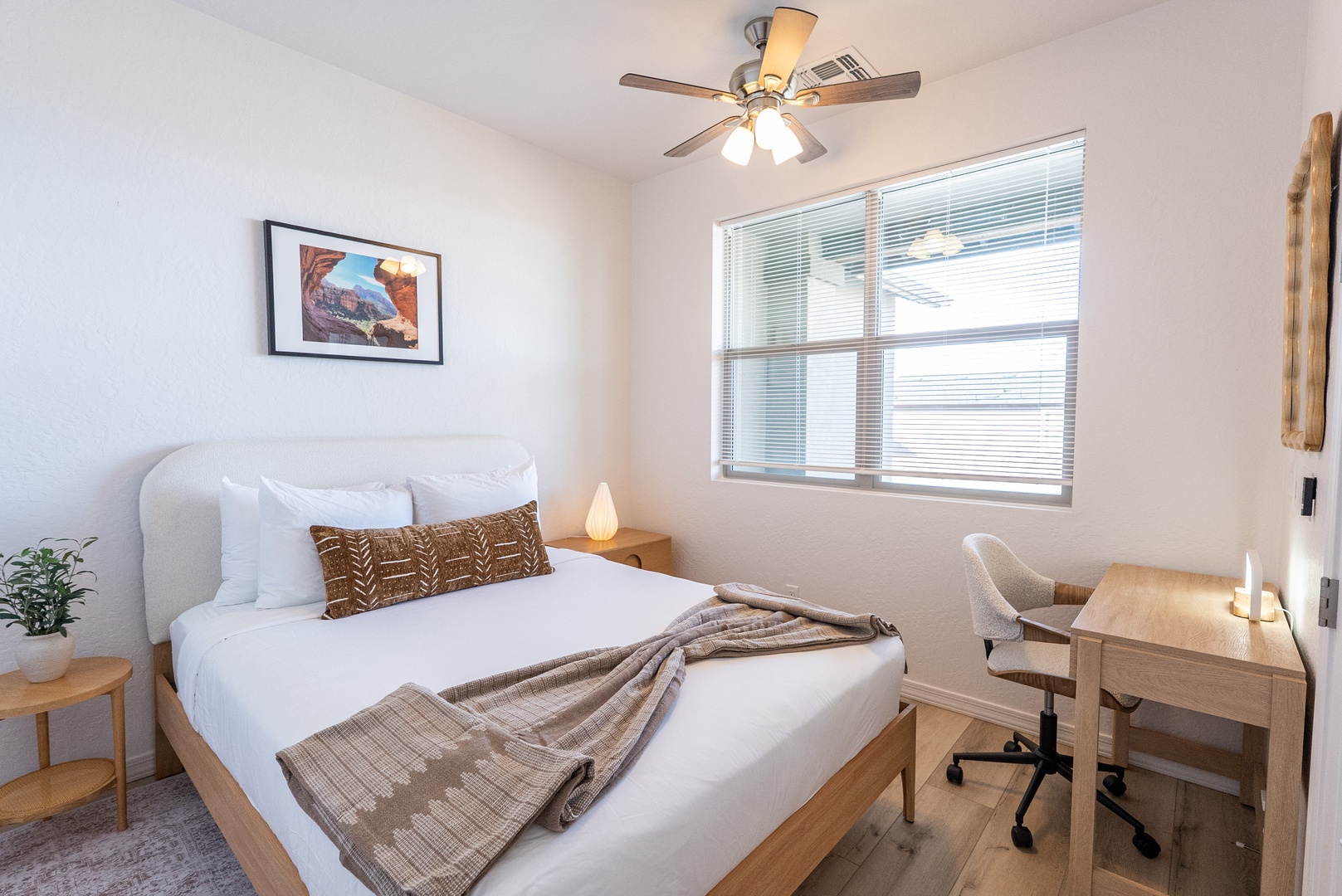 Sink into crisp linens and soft pillows
