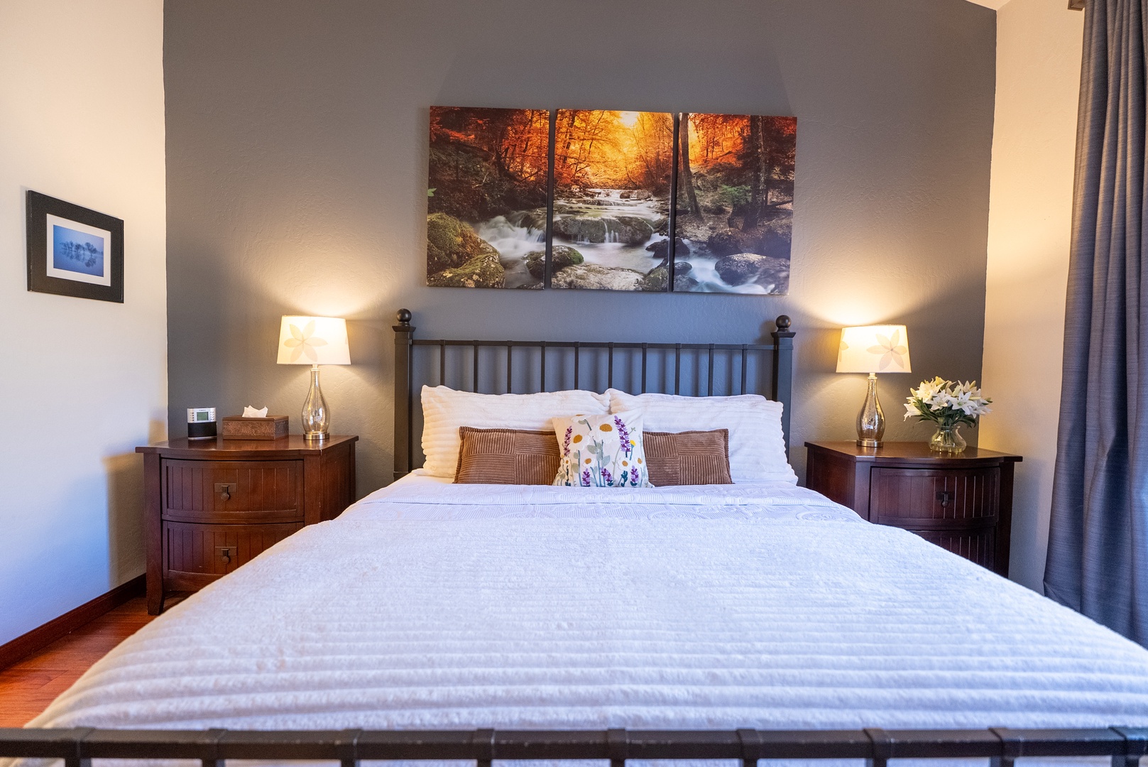 Sink into a plush bed for the perfect night's rest