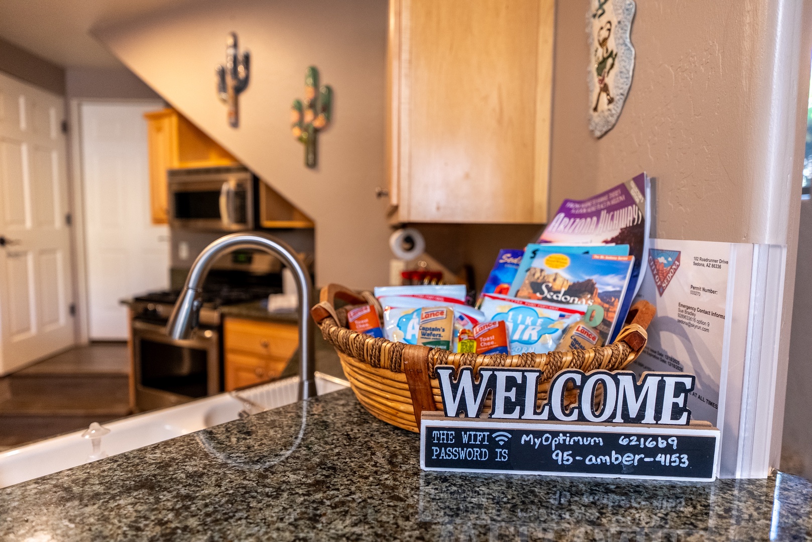 Your hosts have prepared a thoughtful welcome basket filled with local treats and essentials, making your arrival feel truly special and stress-free.