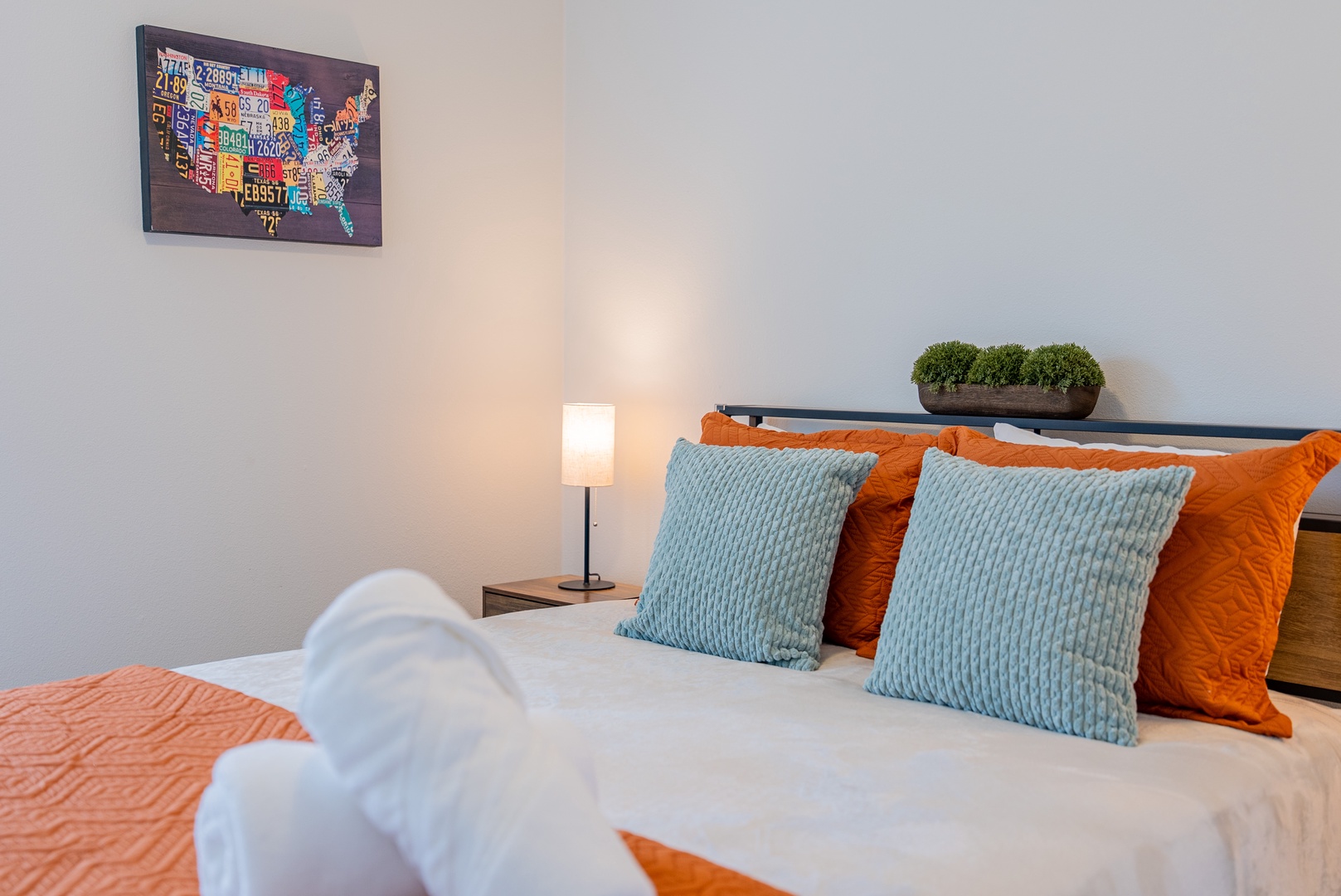 Bedroom Queen size comfort for peaceful nights.