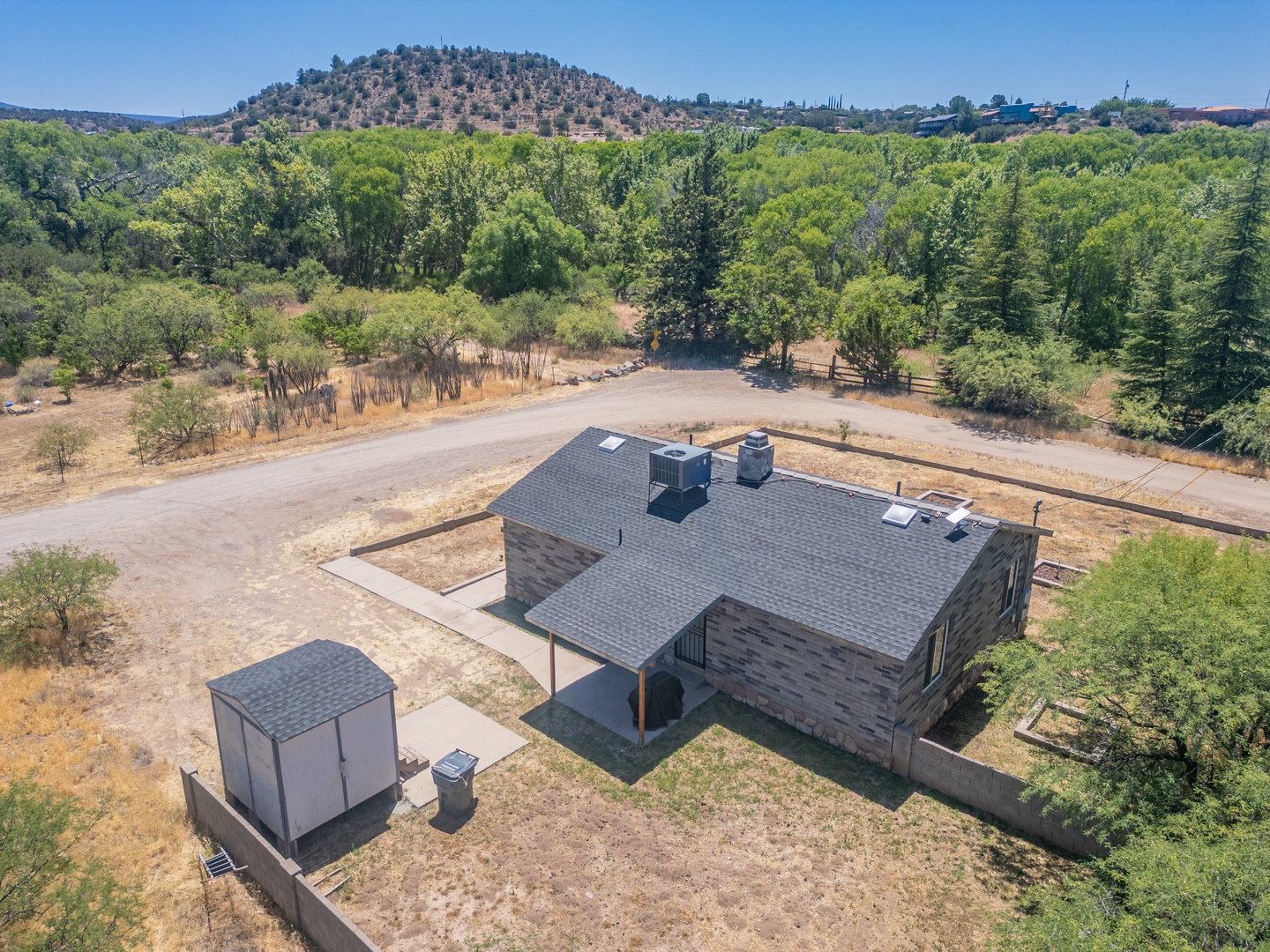 Scenic natural landscape with rolling hills, and ample parking
