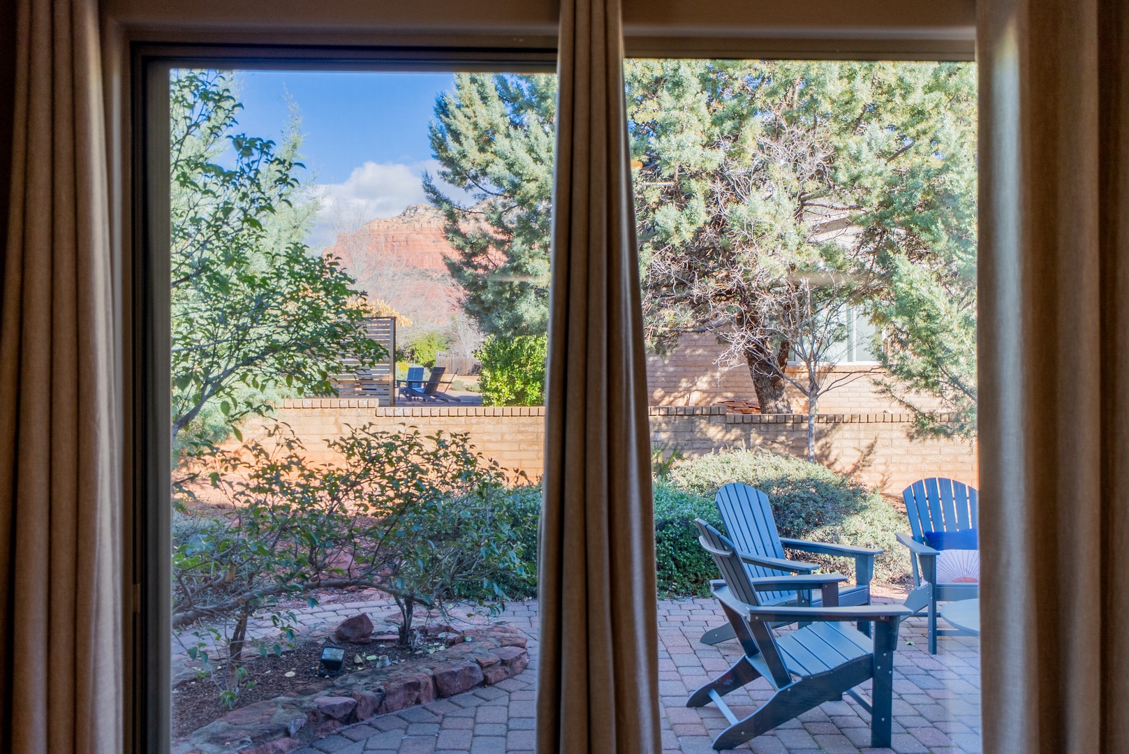 Red rock views and occasional wildlife passes by your back patio