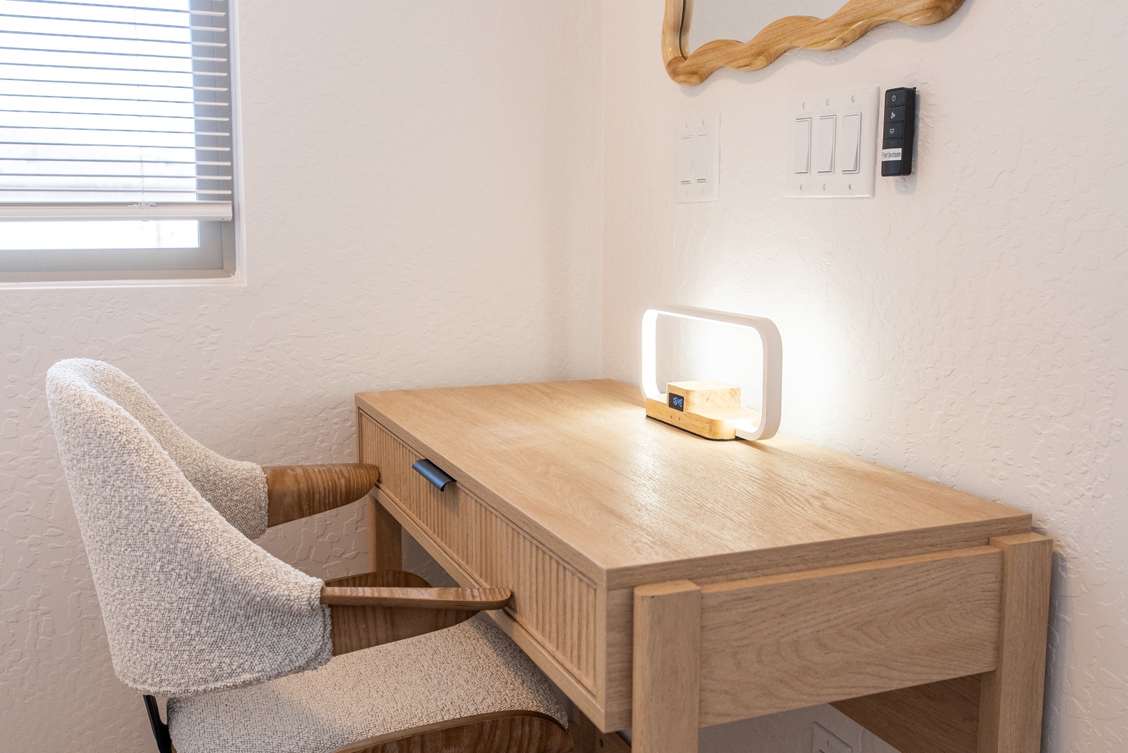 One of two dedicated workspaces