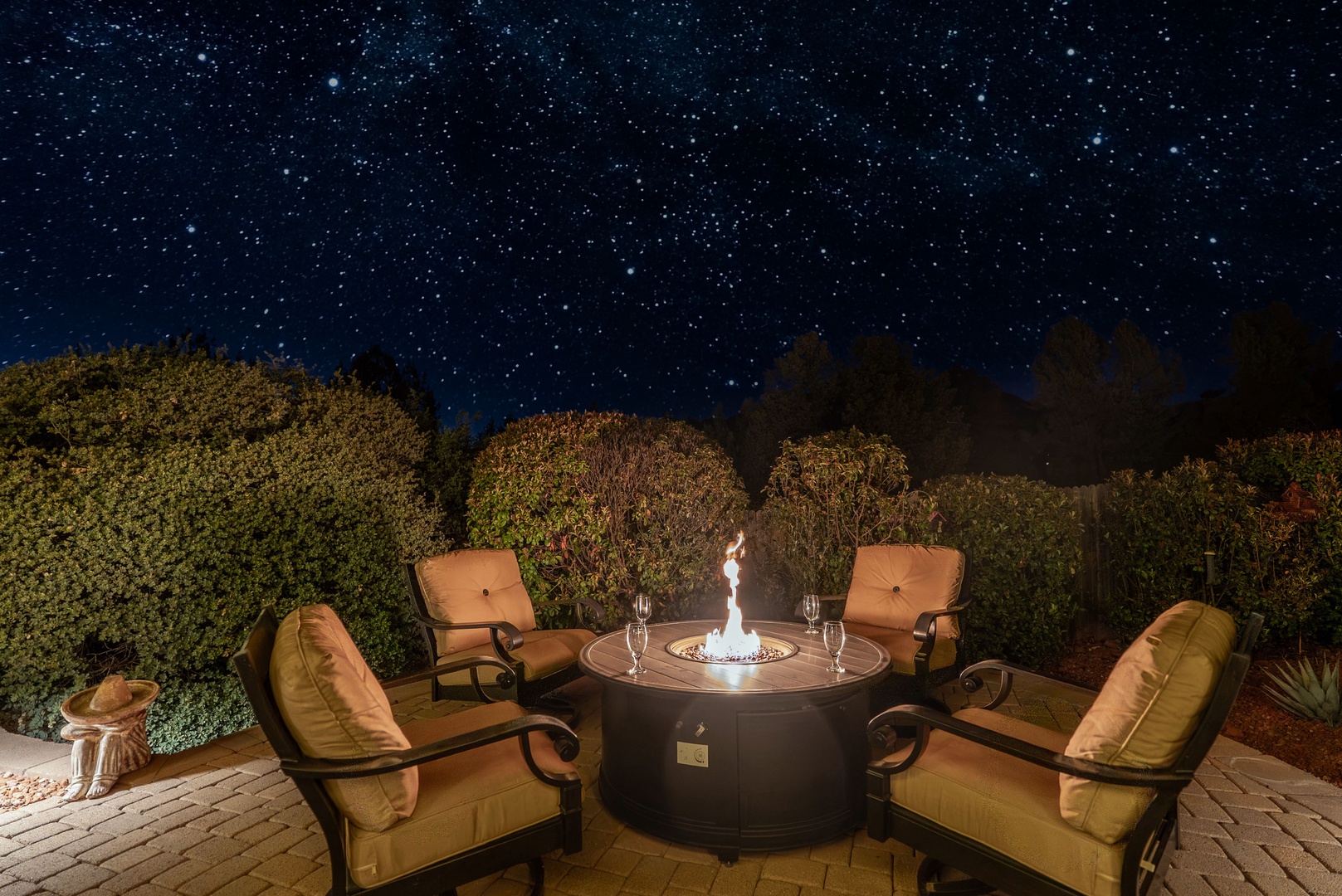 Ideal for evening relaxation beneath the stars.