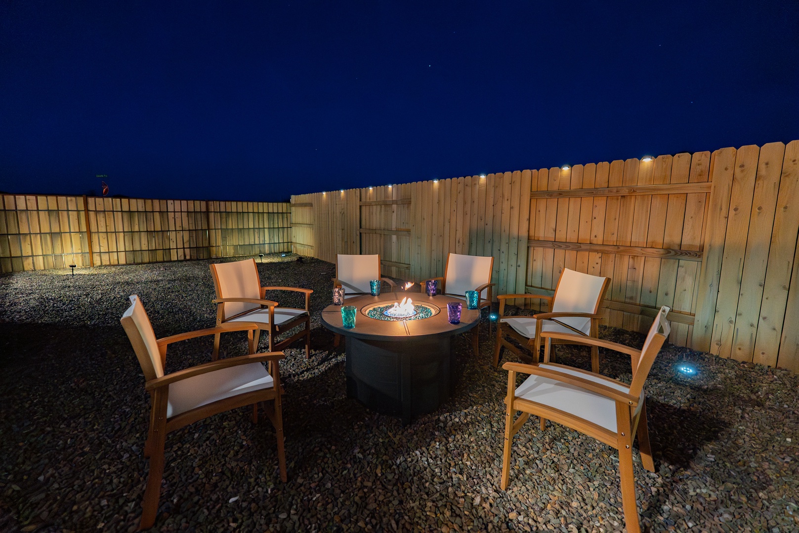 Private fire pit for cozy evenings under the stars