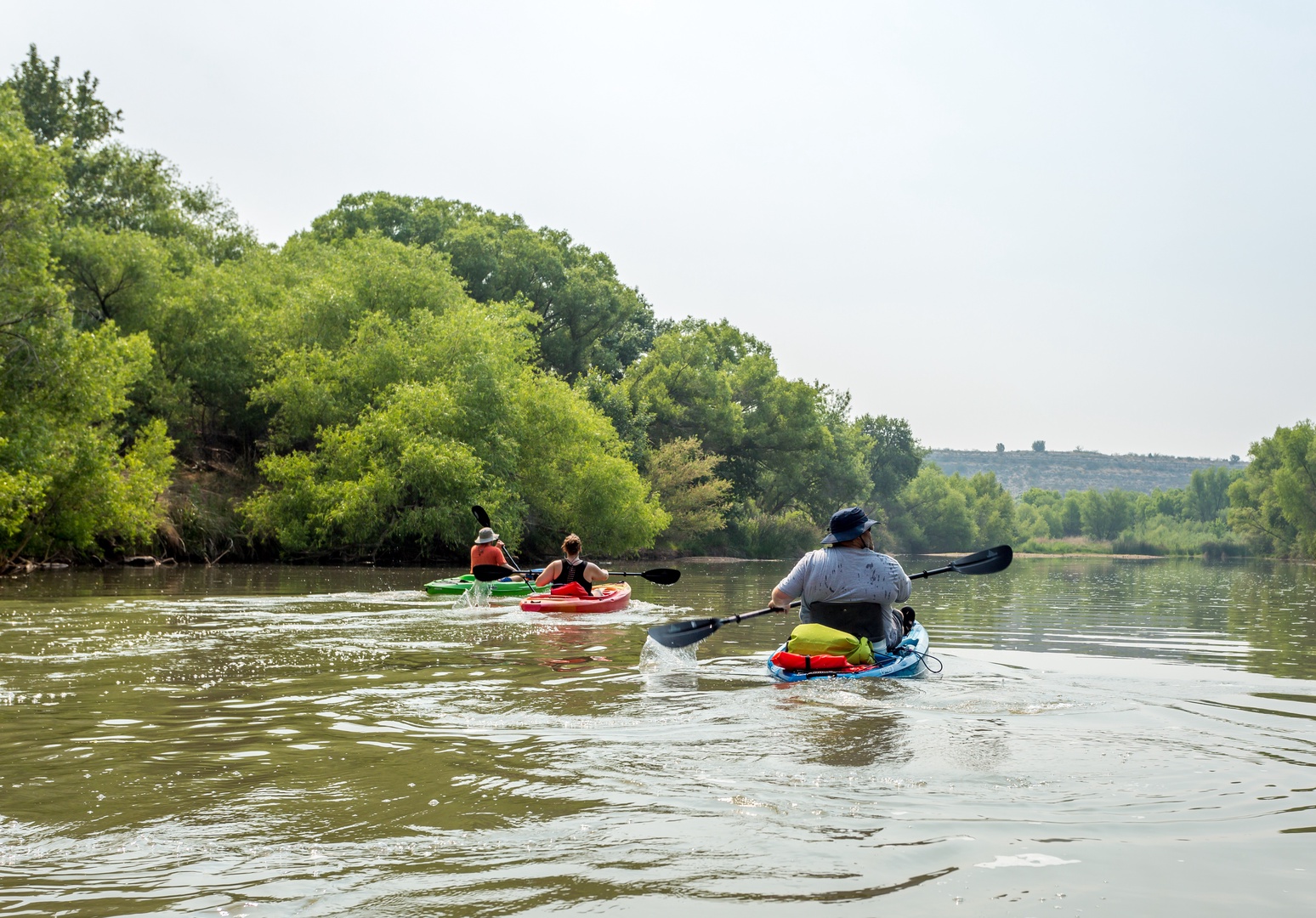 The river is minutes away, bring your own or join a kayak river adventure company