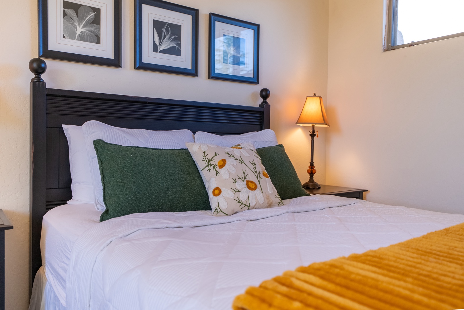 Drift into peaceful sleep in your thoughtfully appointed bedroom, where crisp linens and warm lighting create the perfect sanctuary for rest.