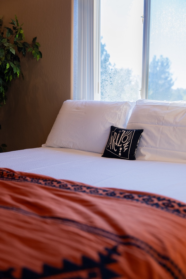 Cozy and comfortable with red rock views