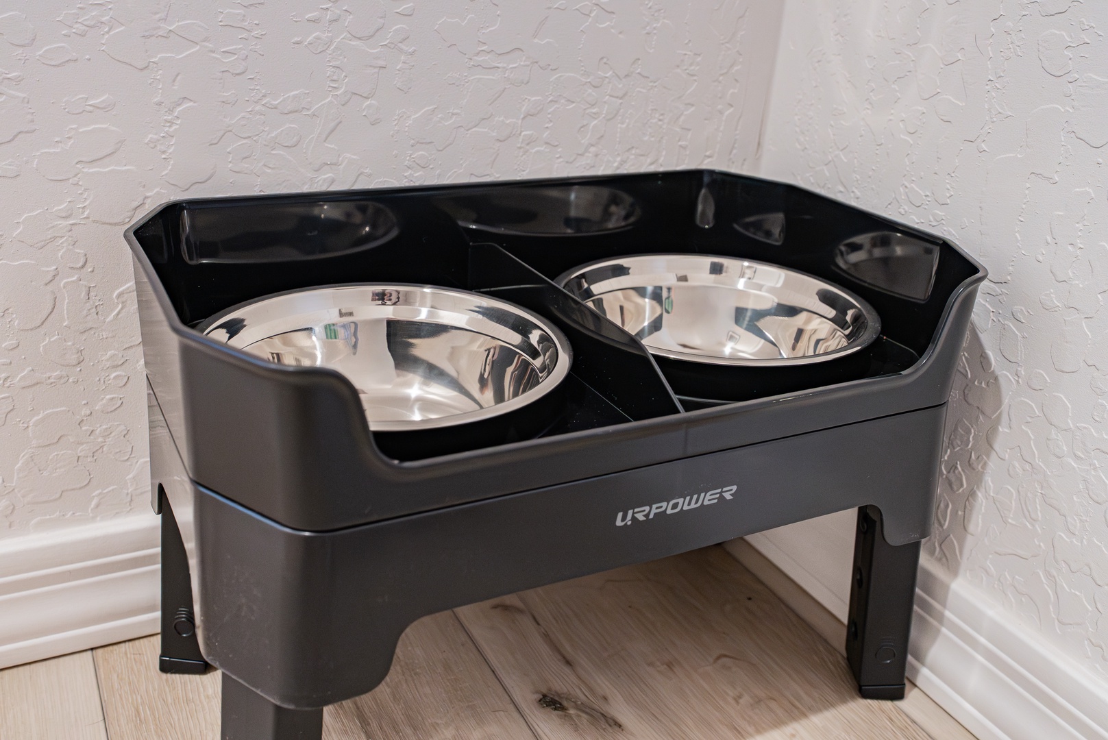 Your furry friend will love their elevated dining station