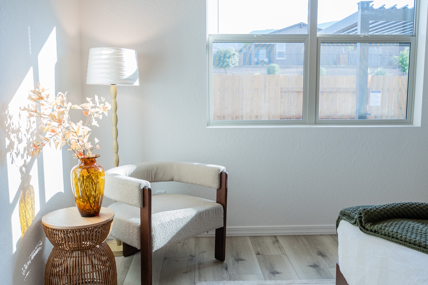 Serene reading nook in the primary King retreat