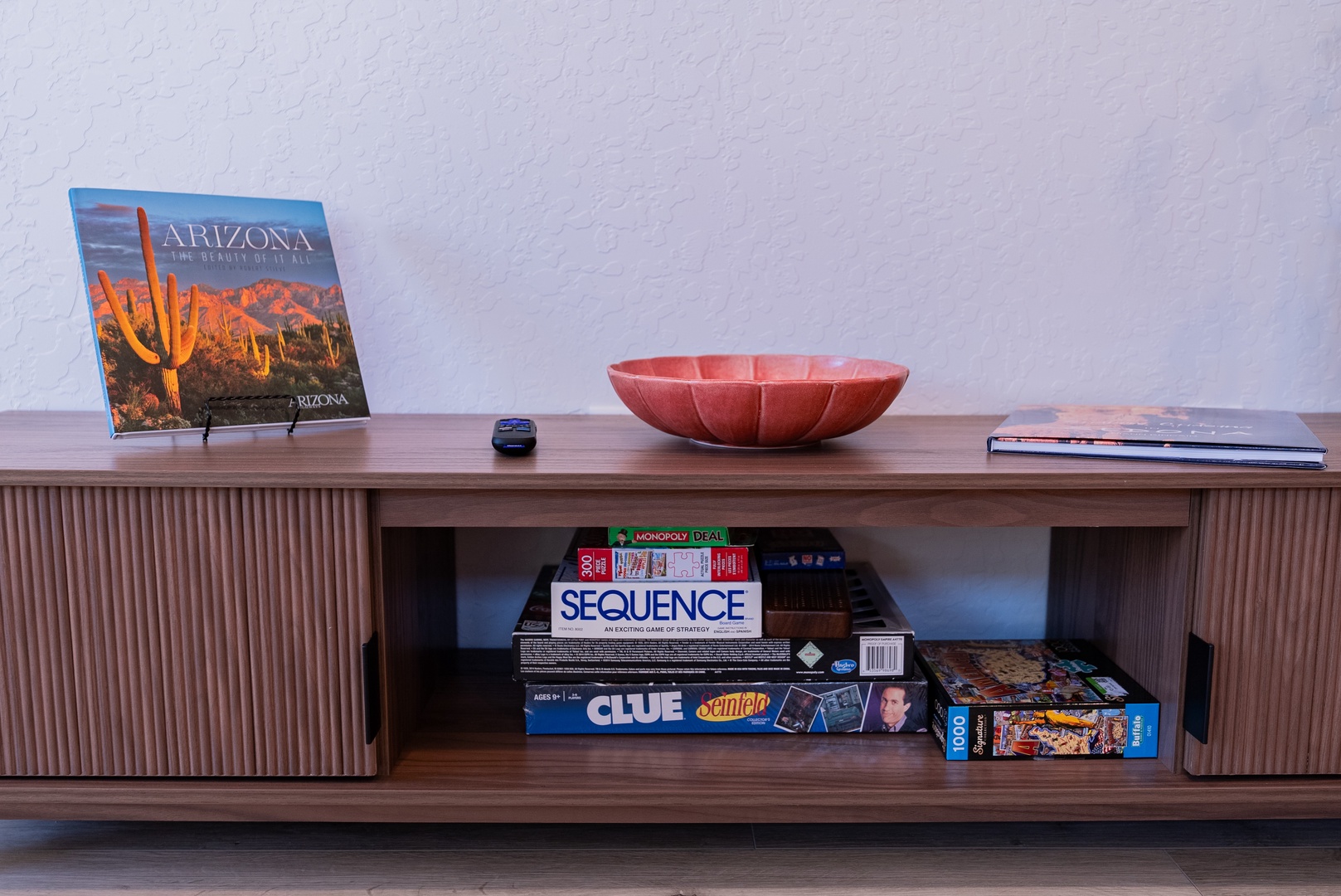 Cozy up for game night with classic board games or a puzzle