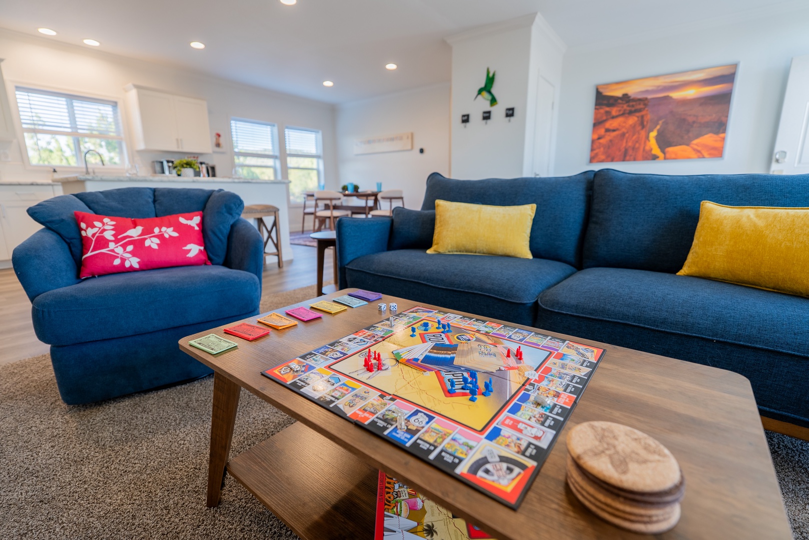 Gather and play, relax between your  adventures.