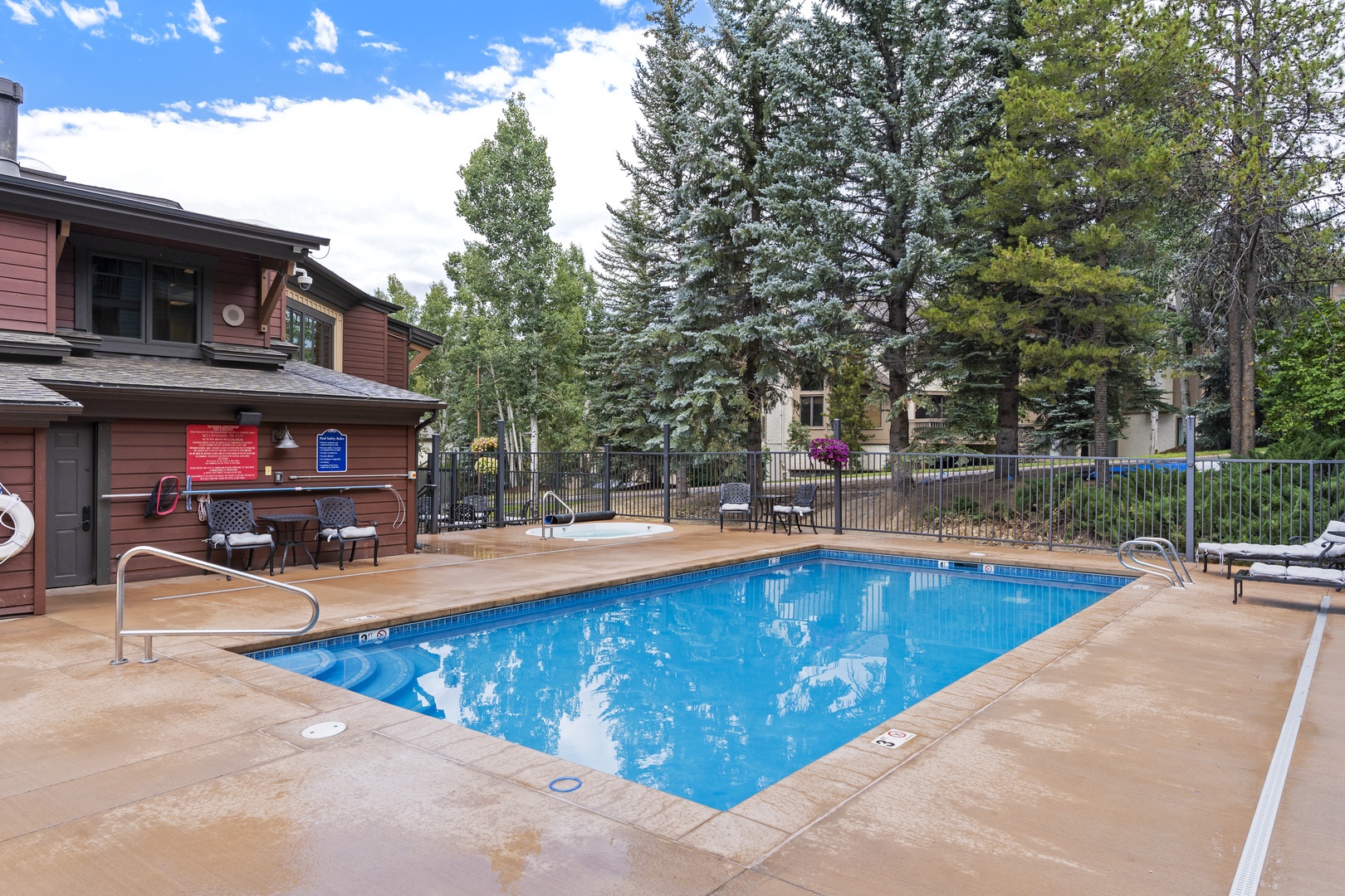Newly renovated outdoor pool.