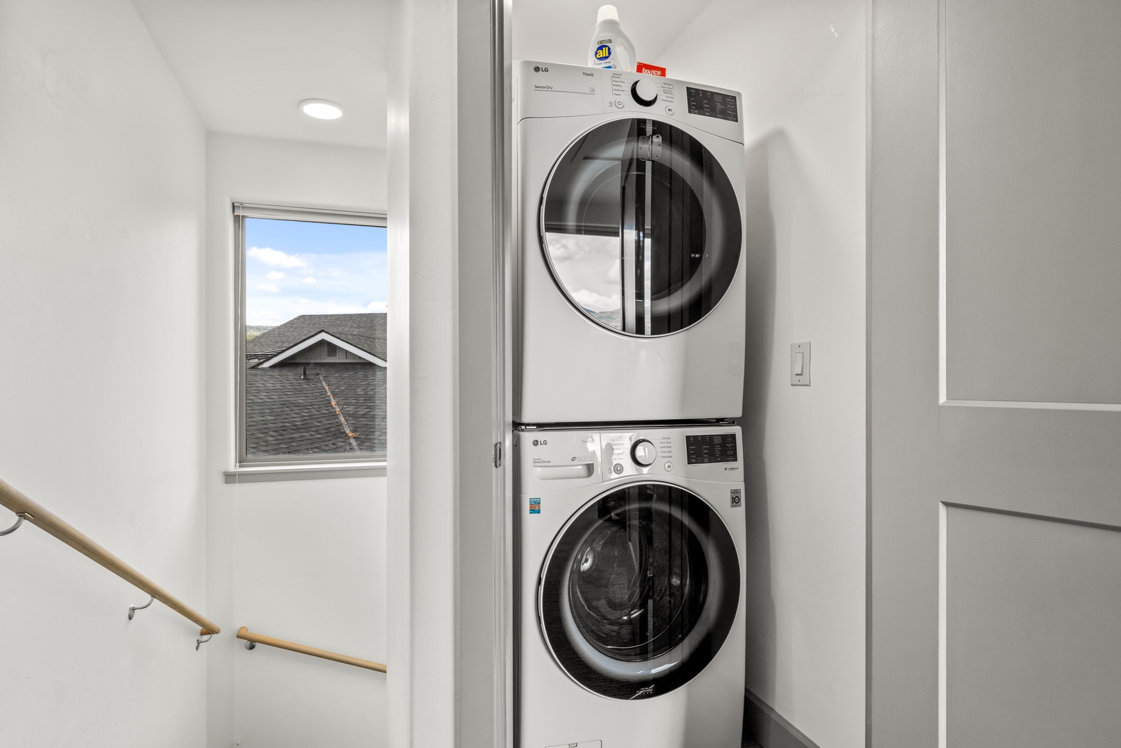 Convenient in-unit laundry means you can pack light and refresh your wardrobe anytime during your stay.
