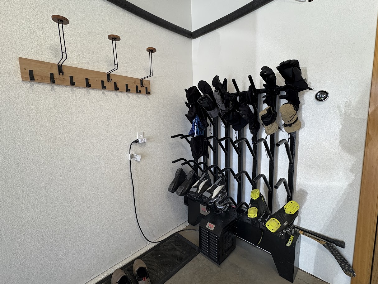 Boot dryer in garage - boots not included