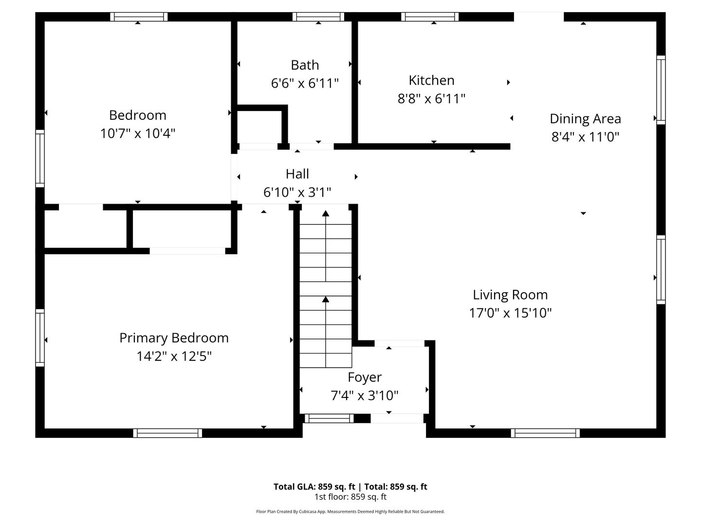 Floorplan for Lower Level Unit 2