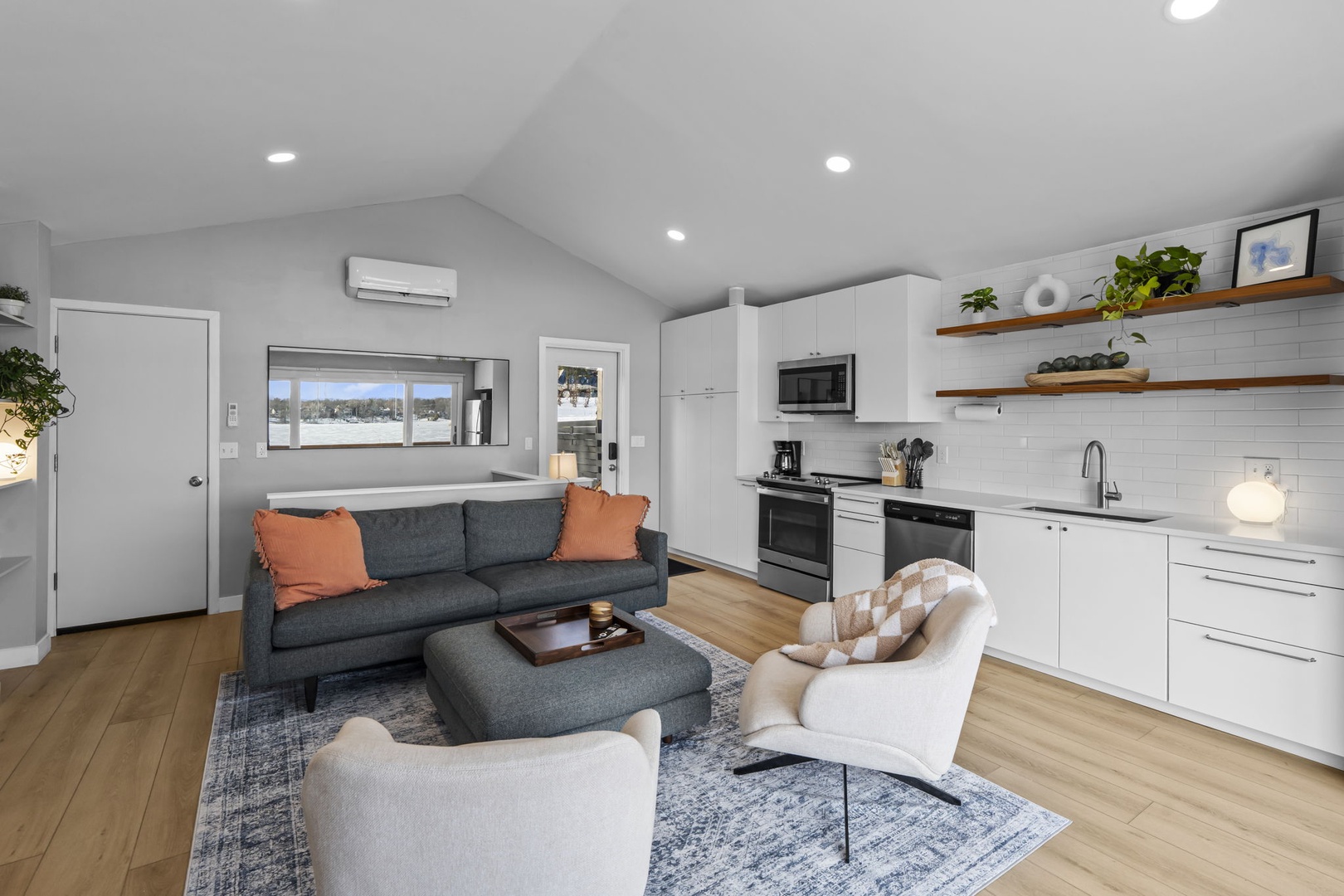 Cozy central conversation space