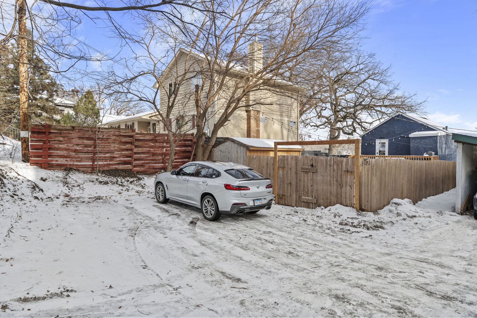 Off-street parking directly behind the property