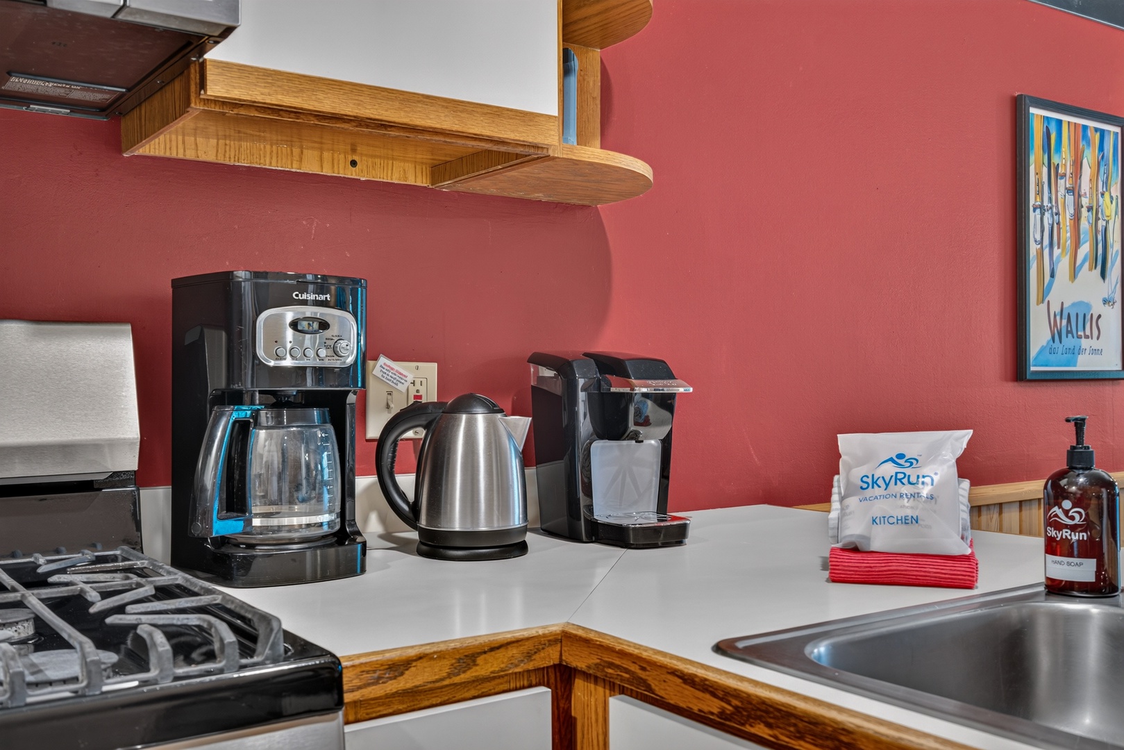 Wake up to your favorite brew with a coffee maker, kettle, and Keurig at your fingertips—everything you need to start each day just the way you like it.