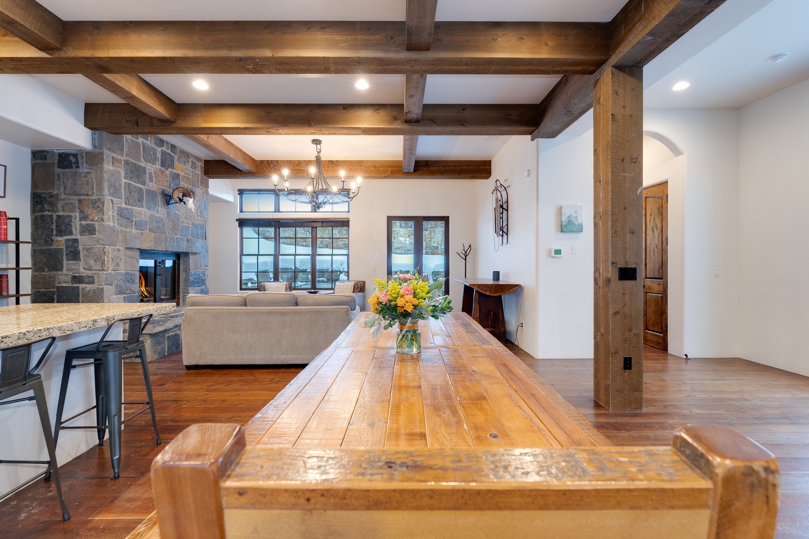 Open dining perfect for groups