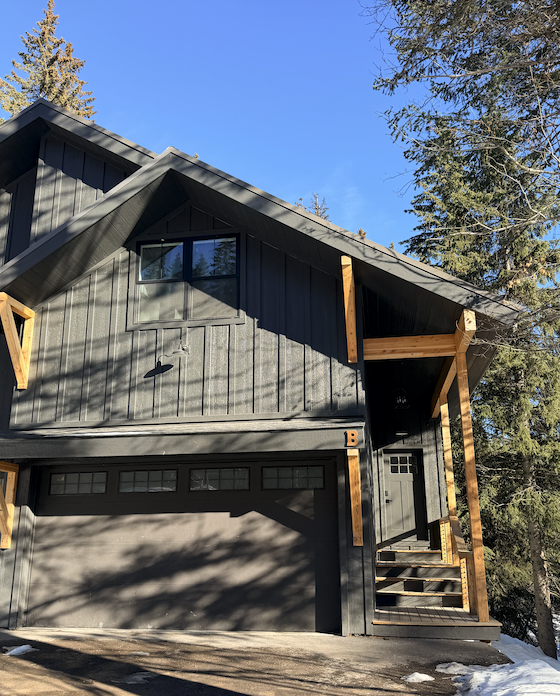 Modern duplex with natural light and a large garage