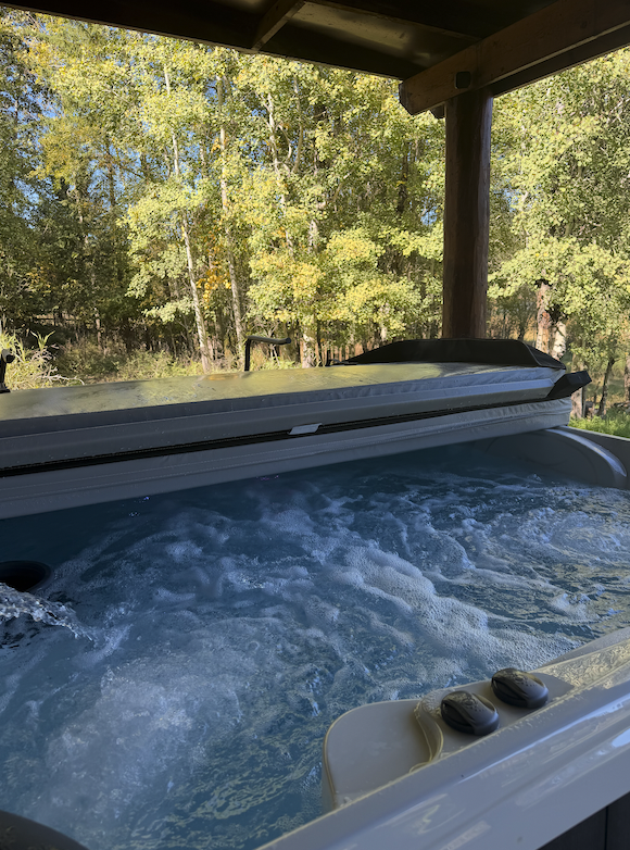 Enjoy your private hot tub