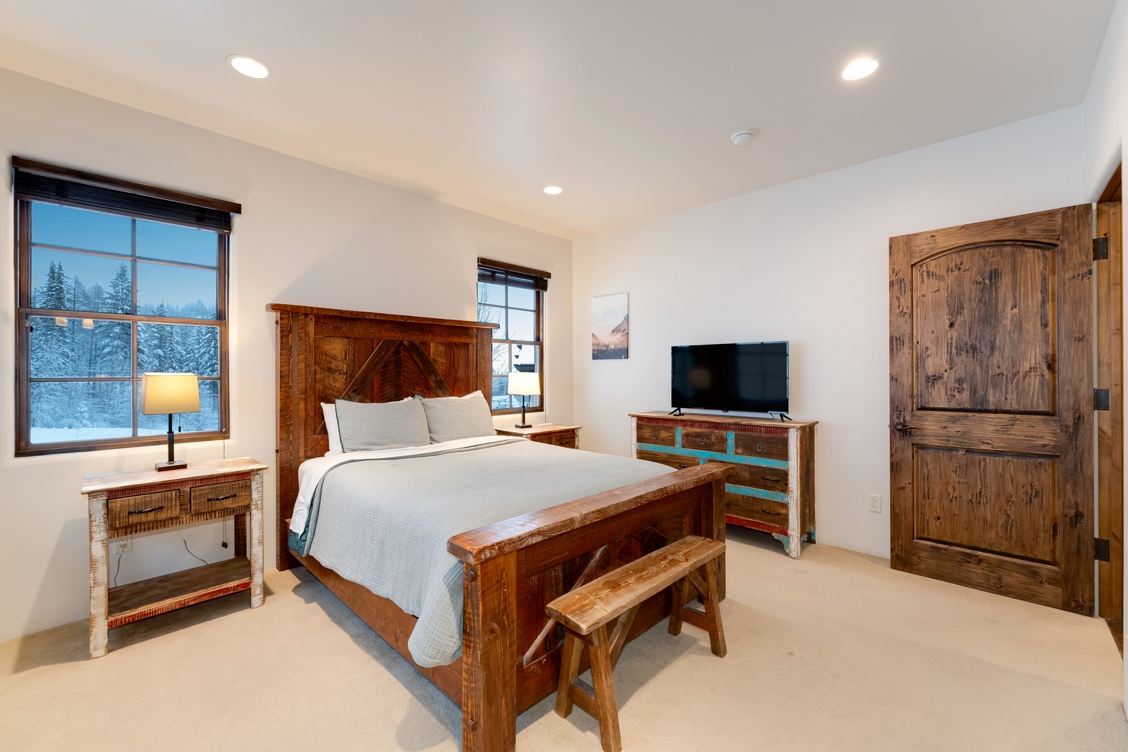 TV for a cozy morning in bed