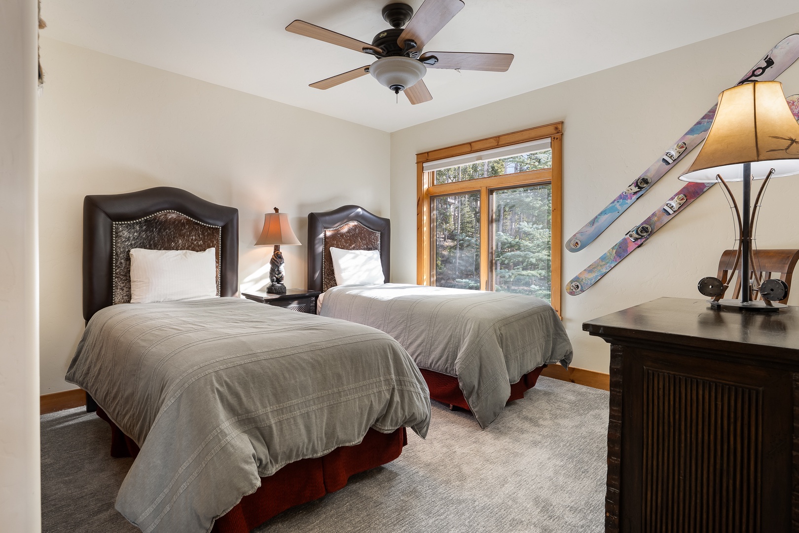 Settle into your cozy twin bedroom upstairs