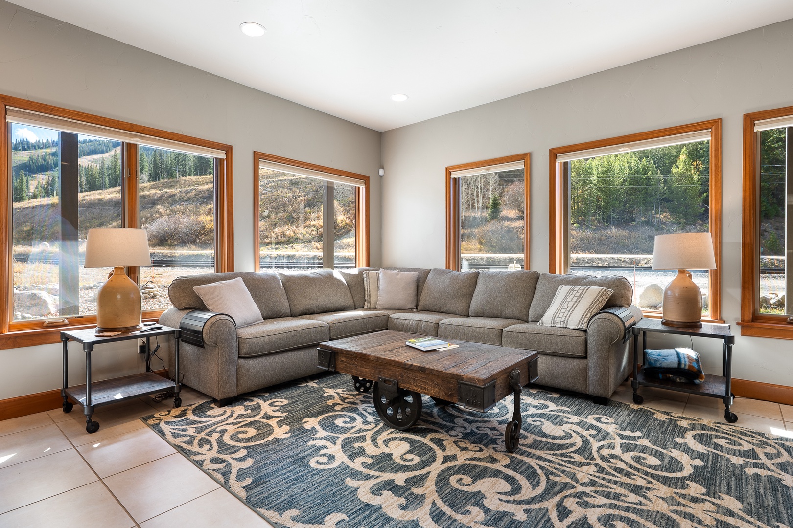 Lower Level Living area windows on every wall!