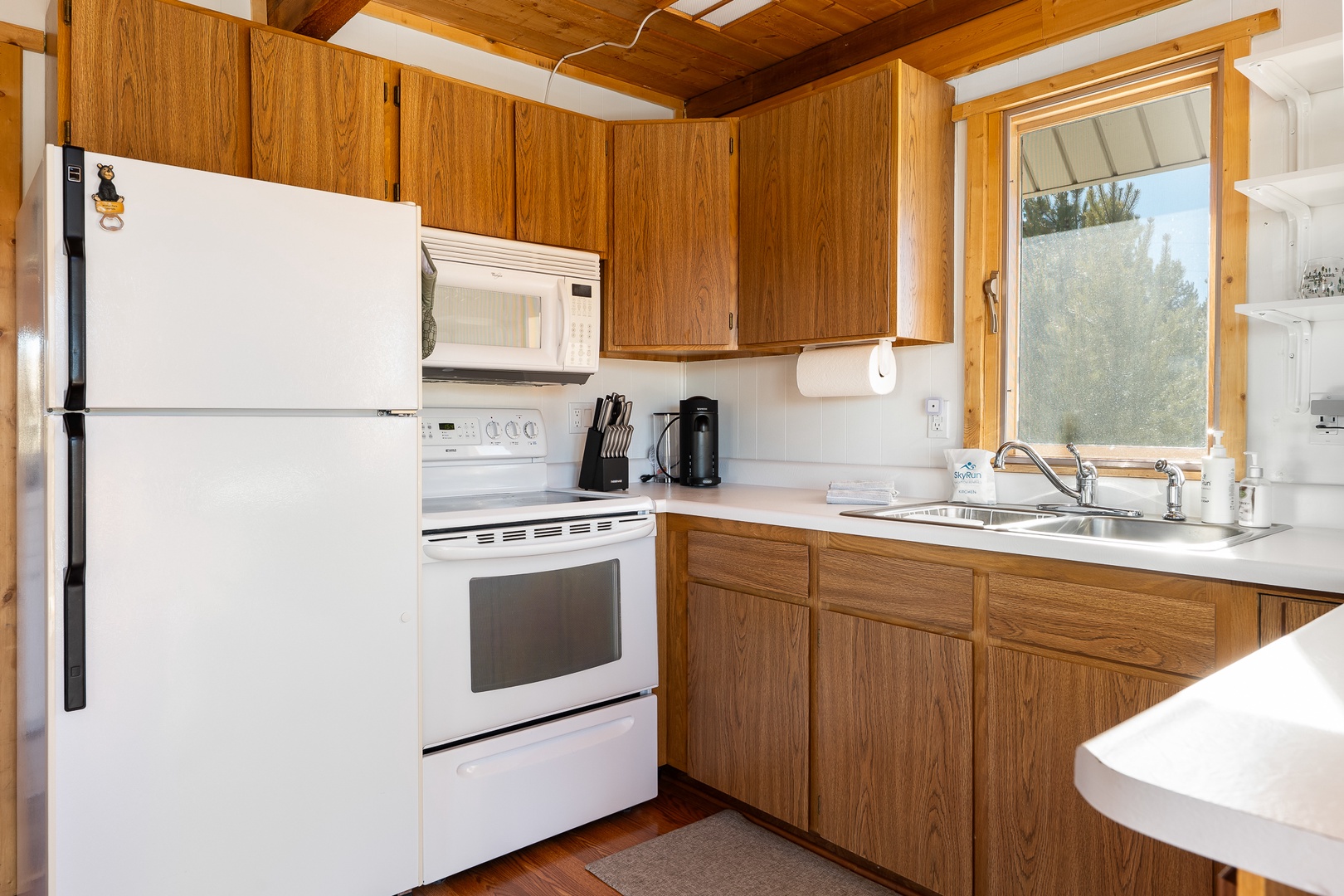 Your fully-equipped kitchen features everything you need for home-cooked meals during your stay.