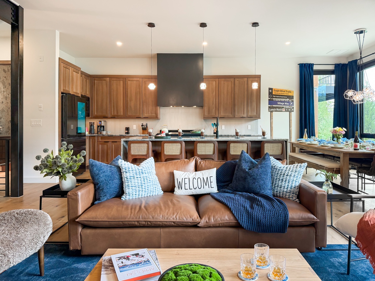 This living area is the heart of the home - great views combined with a great hangout space.