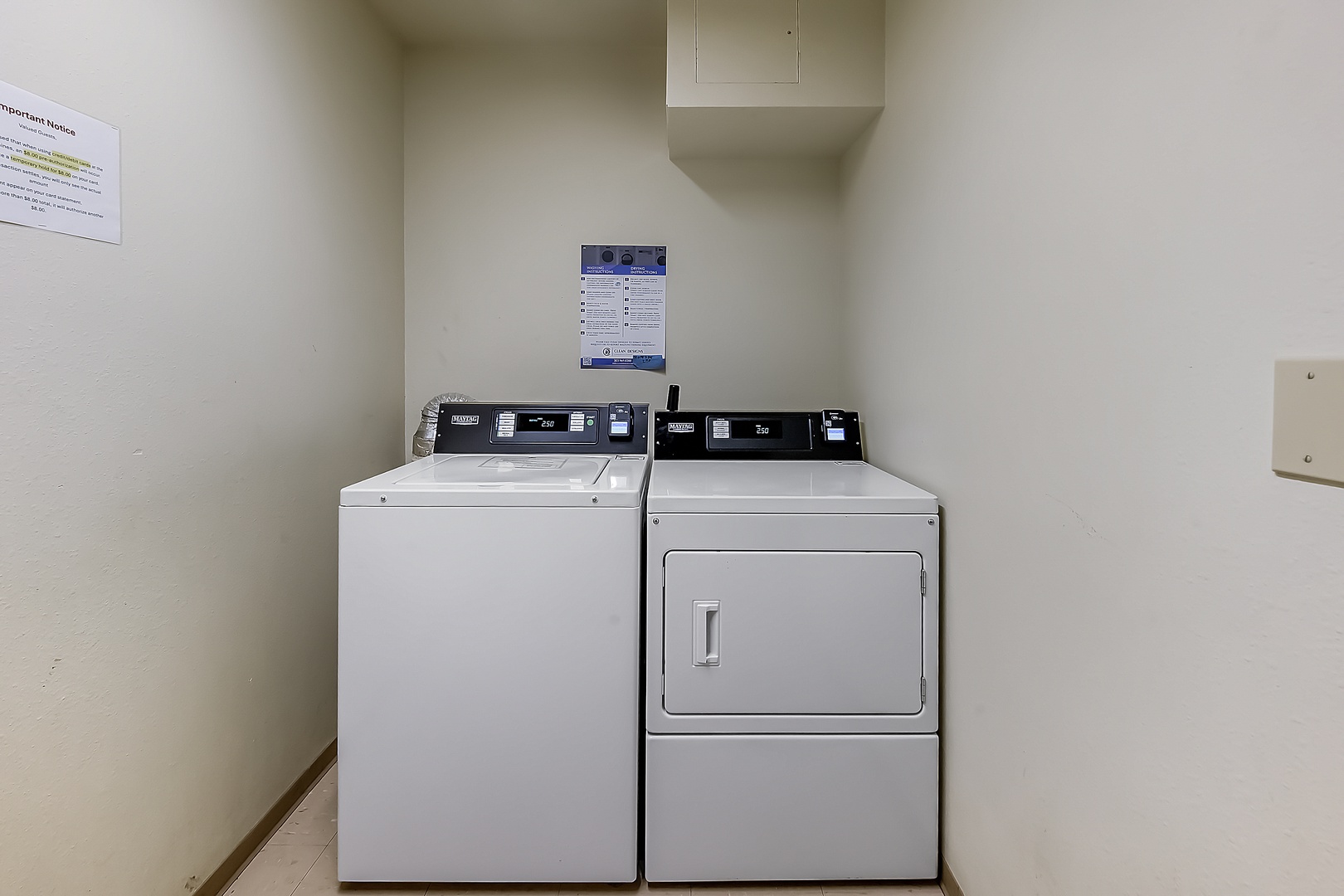 Shared Laundry in building Soap Provided