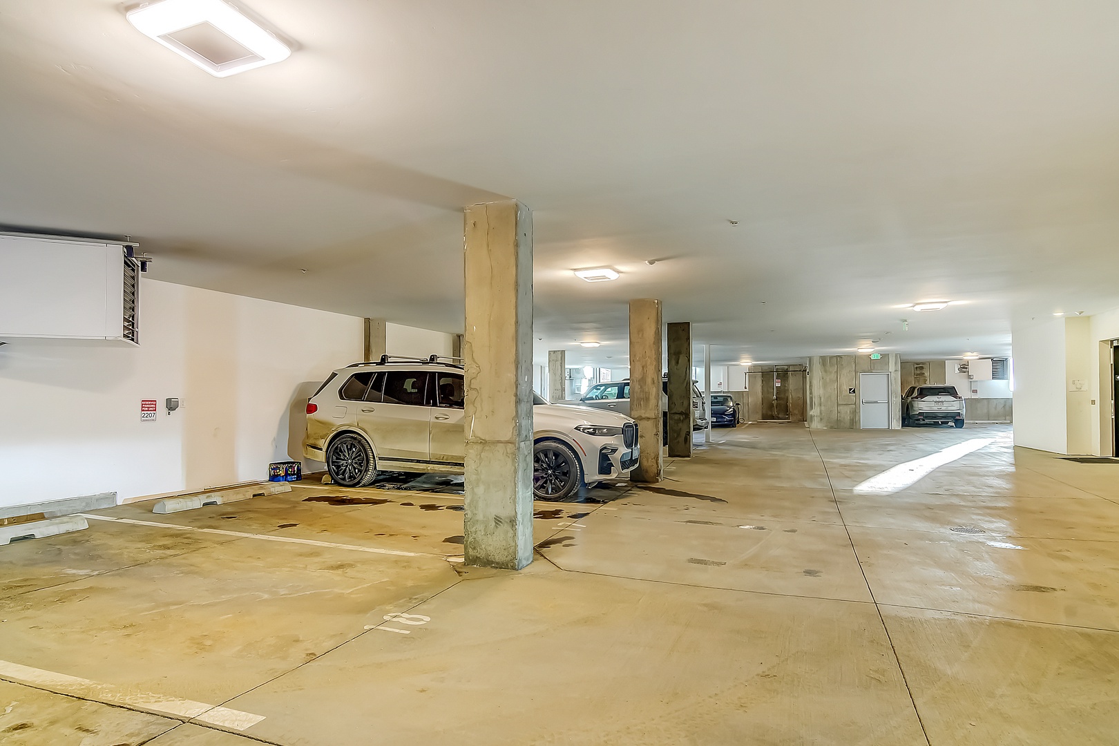 Secure underground parking. Spots are small not good for large vehicles