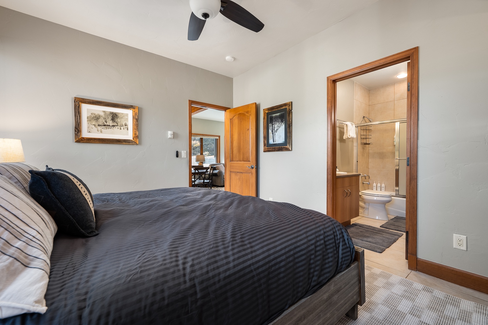 Lower level King size primary suite